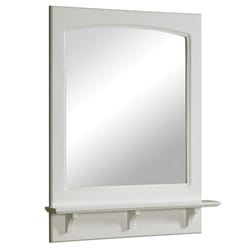 Design House Concord 31 in. H X 26.6 in. W X 4 in. D Rectangle White Gloss Mirror