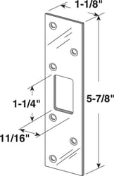 Prime-Line 6 in. H X 1.125 in. L Brass-Plated Steel Security Strike