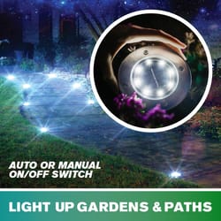 Bell & Howell Disk Lights Deluxe Solar Powered 3.75 W LED Garden Light 4 pk