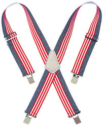 CLC 2 in. W Nylon Suspenders Blue/Red/White 1 pair