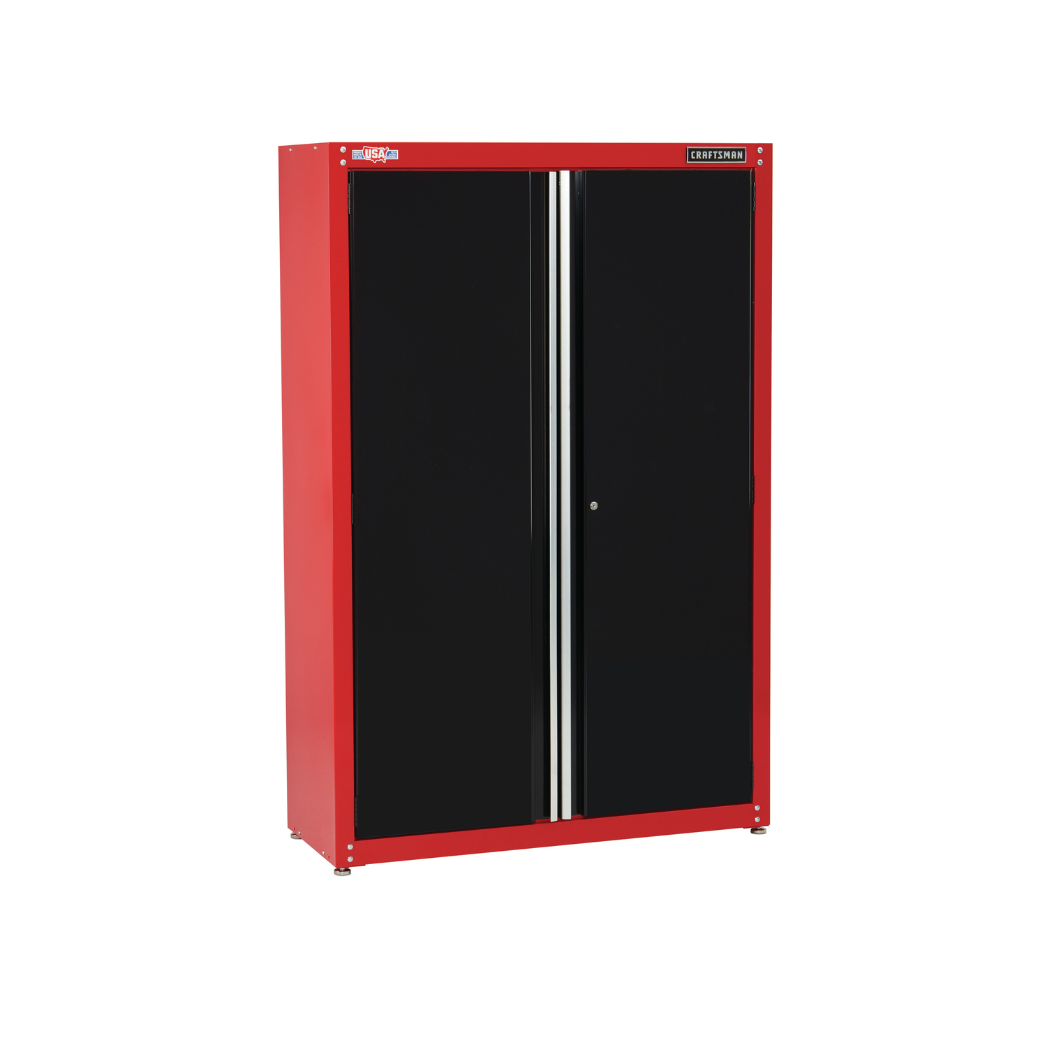 Photo 1 of Craftsman 74 in. H x 48 in. W x 18 in. D Black/Red Steel Storage Cabinet