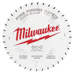 Milwaukee 5-3/8 in. D X 10 mm Tungsten Carbide Circular Saw Blade 36 teeth 1 pk