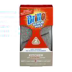 Brillo Scrub Max Medium Duty Sponge For Kitchen 2 pc