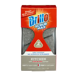 Brillo Scrub Max Medium Duty Sponge For Kitchen 2 pc