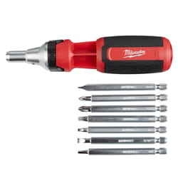 Milwaukee 9-in-1 Ratcheting Multi-Bit Driver 9.09 in. 8 pc