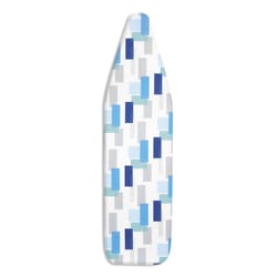 Whitmor 15 in. W X 54 in. L Cotton Blue/Gray Ironing Board Pad and Cover