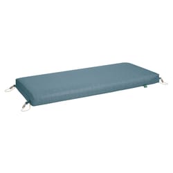 Duck Covers Weekend Blueshadow Polyester Reversible Bench Cushion 3 in. H X 48 in. W X 18 in. L
