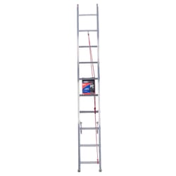 Werner 20 ft. H Aluminum Extension Ladder Type III 200 lb. capacity