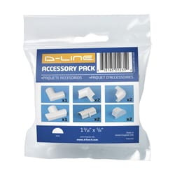 D-Line White Plastic Raceway Coupling Kit