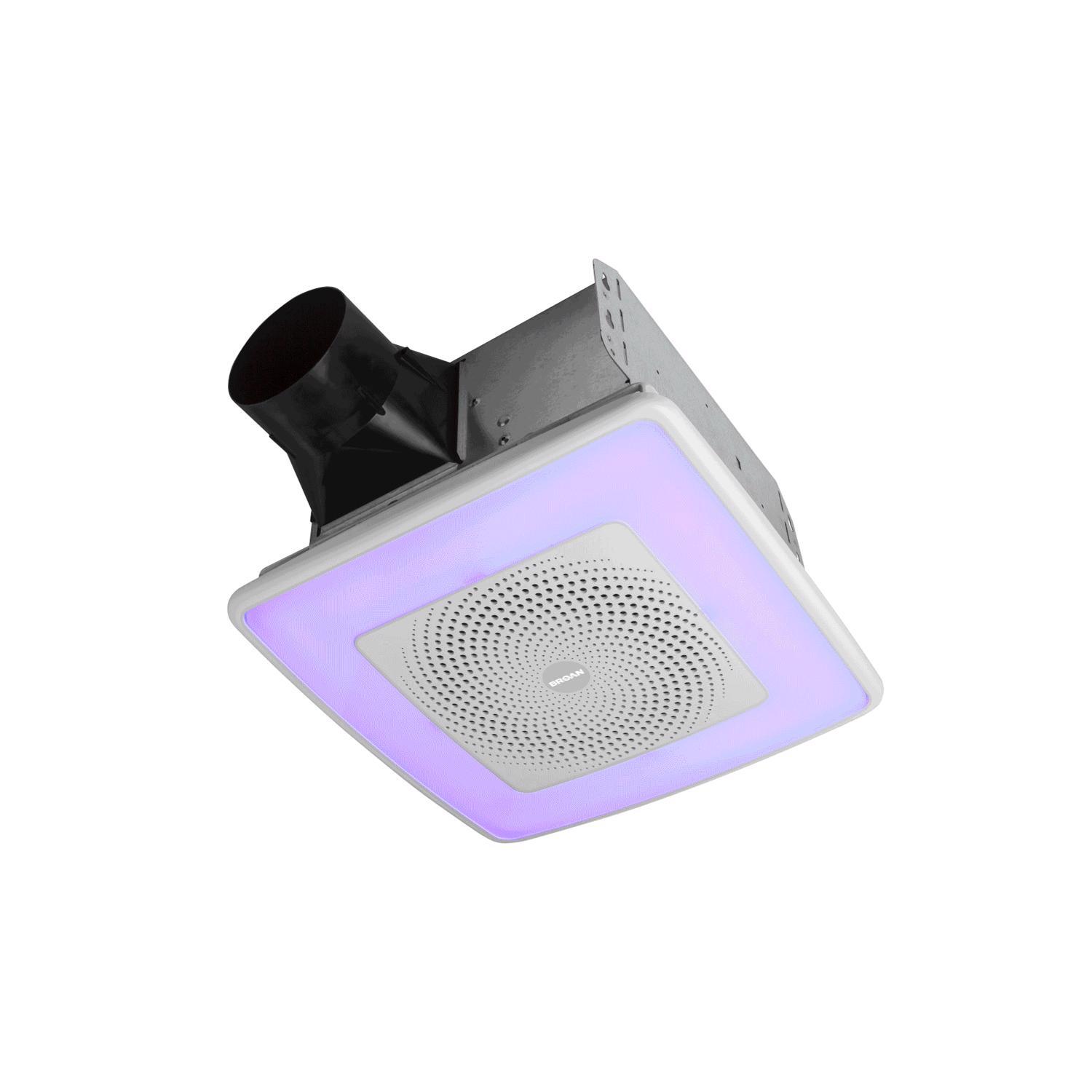 Photo 1 of ***MISSING HARDWARE***
Broan-NuTone ChromaComfort 110 CFM 1.5 Sones Ventilation Fan with Bluetooth Speaker