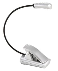 Fulcrum 7.25 in. Silver Mini Clip-On Lamp
