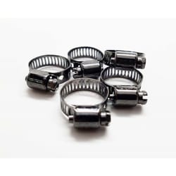 FOREVERBOLT 7/16 in to 25/32 in. SAE 6 Mini Clamp Black Hose Clamp Stainless Steel Band