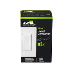 Leviton Decora Smart Three Pole Remote Smart-Enabled Switch White 1 pk