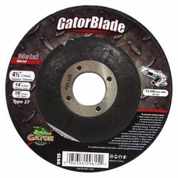 Gator 4-1/2 in. D X 1/4 in. thick X 7/8 in. in. Metal Grinding Wheel 1 pc