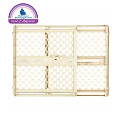 North States Ivory 26 in. H X 26-42 in. W Plastic Safety Gate