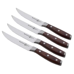 Messermeister Avanta 5 in. L Stainless Steel Steak Knife Set 4 pc