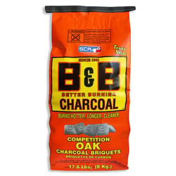 B&B Charcoal All Natural Oak Charcoal Briquettes 17.6 lb