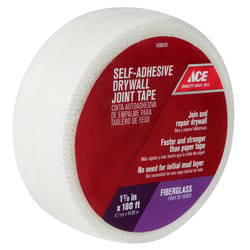Ace 180 ft. L X 1-7/8 in. W Fiberglass Mesh White Self Adhesive Drywall Joint Tape