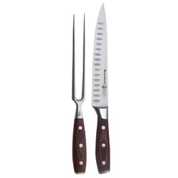 Messermeister Avanta 8 in. L Stainless Steel Carving Cutlery Set 2 pc