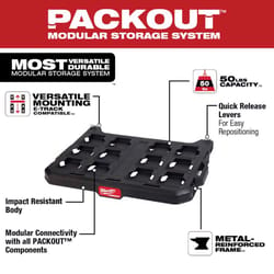 Milwaukee Packout 3.9 in. H X 21 in. W X 16.6 in. D Black Metal/Plastic Shelf Rack
