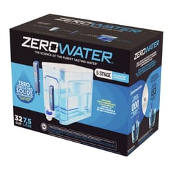 ZeroWater Ready-Read 32 cups Blue/White Water Filtration Dispenser
