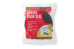 M-D Black Rubber Door Set Seal For Garage Doors 16 ft. L X 1 in.