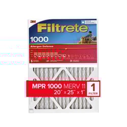 Filtrete Allergen Defense 20 in. W X 25 in. H X 1 in. D 11 MERV Pleated Air Filter 1 pk