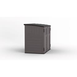 Suncast 4 ft. x 2 ft. Resin Horizontal Pent Storage Shed with Floor Kit