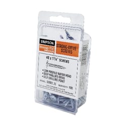 Simpson Strong-Tie No. 8 Sizes X 1-1/4 in. L Phillips Wafer Head Serrated Structural Screws
