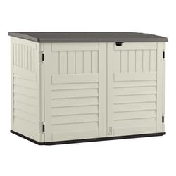 Suncast The Stow-Away 6 ft. x 4 ft. Resin Horizontal Pent Storage Shed with Floor Kit