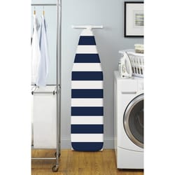 Whitmor 15 in. W X 54 in. L Cotton Navy Blue/White Ironing Board Cover and Pad