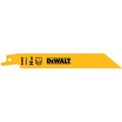 DeWalt 6 in. Bi-Metal Reciprocating Saw Blade 14 TPI 25 blade