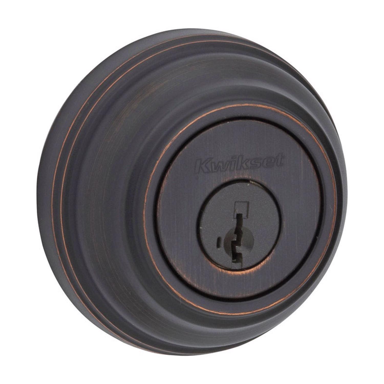 Photo 1 of Kwikset SmartKey Venetian Bronze Metal Deadbolt