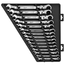 Milwaukee Metric Flex Head Combination Wrench Set 15 pc