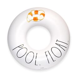 CocoNut Float Rae Dunn White Vinyl Inflatable Pool Float Pool Float Tube