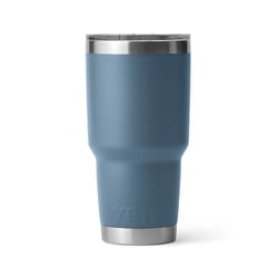 雪人漫步者30盎司北欧蓝色双BPA自由玻璃杯与磁滑盖
