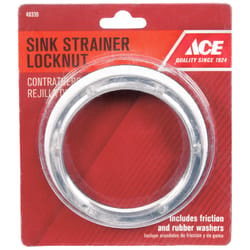 Ace 3-1/2 in. D Stainless Steel Strainer Locknut
