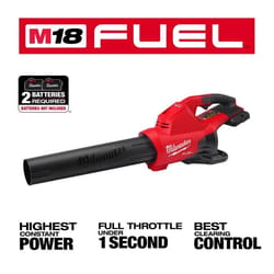 Milwaukee M18 FUEL Dual Battery 2824-20 145 mph 600 CFM 18 V Battery Handheld Blower Tool Only (2 BATTERIES REQUIRED, NOT INCLUDED)