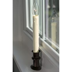 Celestial Lights Antique Bronze no scent Scent LED Battery Operated Taper Window Candle