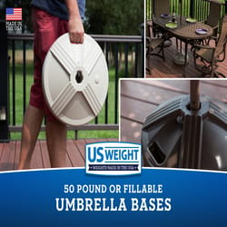 US Weight Black Classic Resin Umbrella Base