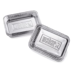 Weber Aluminum Drip Pan 8.6 in. L X 6 in. W For Weber