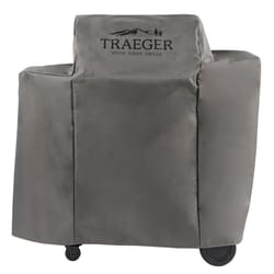 Traeger灰色烤架盖铁木650-TFB65BLE
