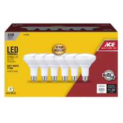 Ace BR30 E26 (Medium) LED Bulb Soft White 65 W 6 pk