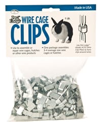 Pet Lodge Metal Cage Clips Silver