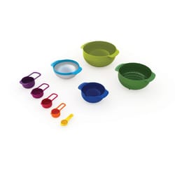 Joseph Joseph Nest 3 qt Polypropylene Multicolored Mixing Bowls and Measuring Set 9 pc