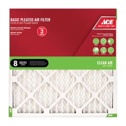 Ace 16 in. W X 16 in. H X 1 in. D Synthetic 8 MERV Pleated Air Filter 1 pk