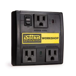 i-Socket Autoswitch Workshop Dust Control Switch Black 1 pk