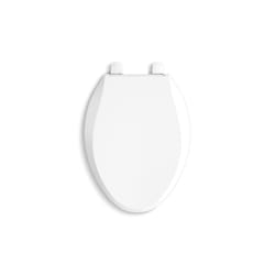 Kohler Cachet Slow Close Elongated White Plastic Toilet Seat