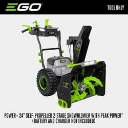 EGO Power+ Peak Power SNT2400 24 in. Two stage 56 V Battery Snow Blower Tool Only