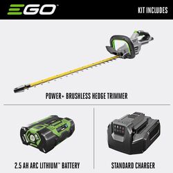 EGO Power+ HT2411 24 in. 56 V Battery Hedge Trimmer Kit (Battery &amp; Charger)